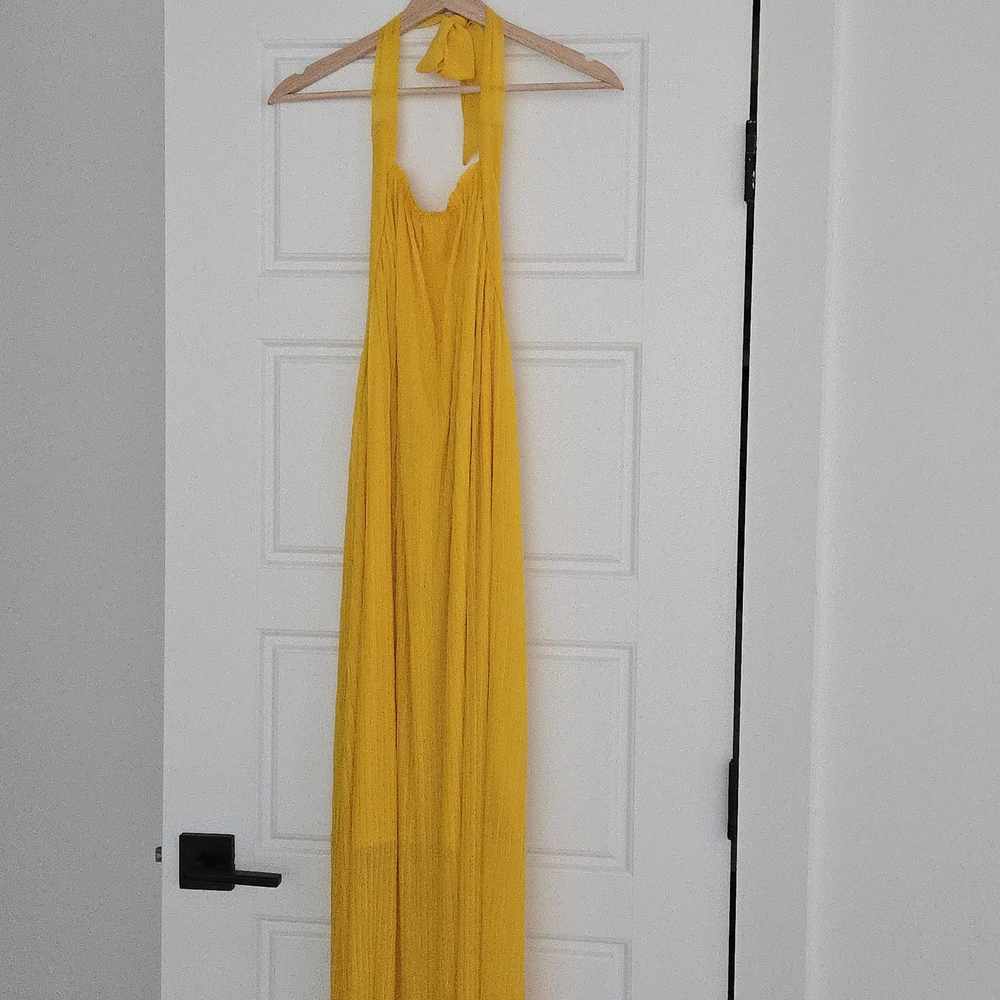 French Connection Yellow Maxi Dress – Size Small (US 6)